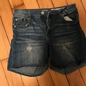 Indigo rein midi shorts